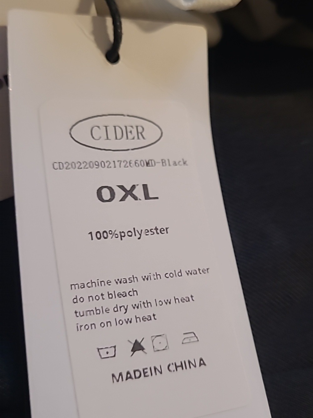 NWT Cider Black & White Ruffle Midi Dress 0X - Picture 7 of 7